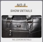 Bull Captain GWB-055 Δερμάτινος Χαρτοφύλακας Σε Χρώμα Μαύρο - Image 8