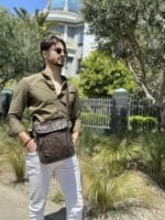 Cardinal 8870 Δερμάτινη Ανδρική Τσάντα Ώμου / Χιαστί Σε Χρώμα Καφέ - Image 9