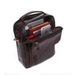 Cardinal 8870 Δερμάτινη Ανδρική Τσάντα Ώμου / Χιαστί Σε Χρώμα Καφέ - Image 3