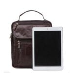Cardinal 8870 Δερμάτινη Ανδρική Τσάντα Ώμου / Χιαστί Σε Χρώμα Καφέ - Image 5
