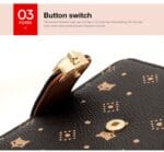 Foxer 200001F Γυναικείο Δερμάτινο PVC Πορτοφόλι Σε Καφέ - Image 6