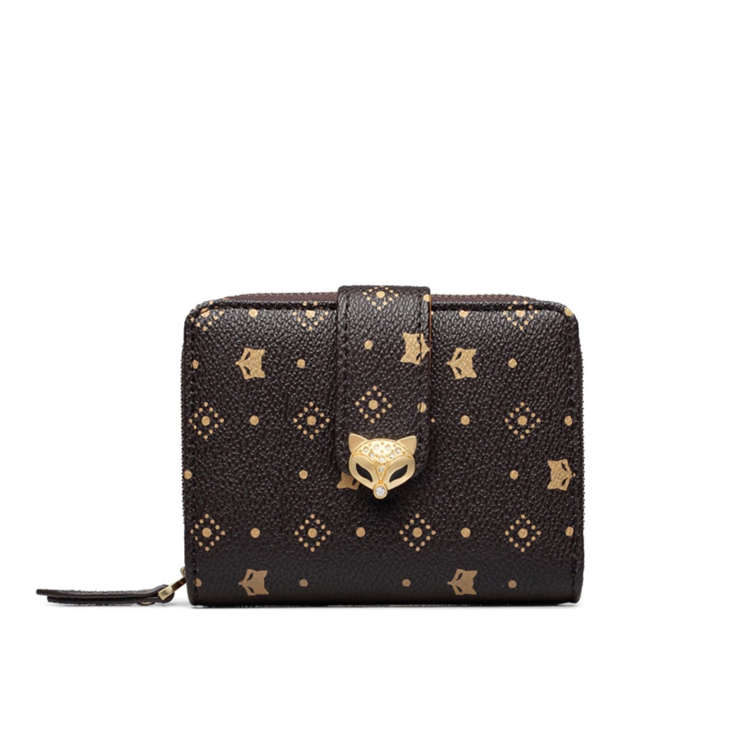 foxer portofoli 200001F Foxer 200001F Γυναικείο Δερμάτινο PVC Πορτοφόλι Σε Καφέ - Image 1