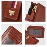 Foxer 2161003F Δερμάτινο Γυναικείο Πορτοφόλι Σε Καφέ - Image 4