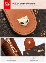 Foxer 230046F Γυναικείο PVC Πορτοφόλι Σε Καφέ - Image 6