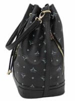 LA TOUR EIFFEL 36-10075LD Δερμάτινη Γυναικεία Τσάντα/Πουγκί Ώμου Σε Μαύρο - Image 3