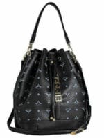 LA TOUR EIFFEL 36-10075LD Δερμάτινη Γυναικεία Τσάντα/Πουγκί Ώμου Σε Μαύρο - Image 4