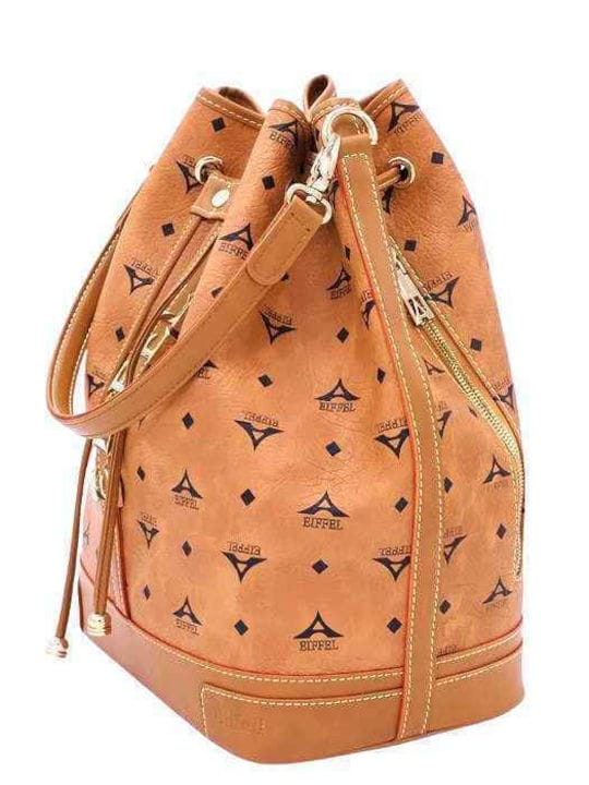 LA TOUR EIFFEL 36-10075LD Δερμάτινη Γυναικεία Τσάντα/Πουγκί Ώμου Σε Ταμπά - Image 2