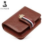 Foxer 2161002F Δερμάτινο Γυναικείο Πορτοφόλι Σε Καφέ - Image 6