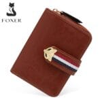 Foxer 2161002F Δερμάτινο Γυναικείο Πορτοφόλι Σε Καφέ - Image 7