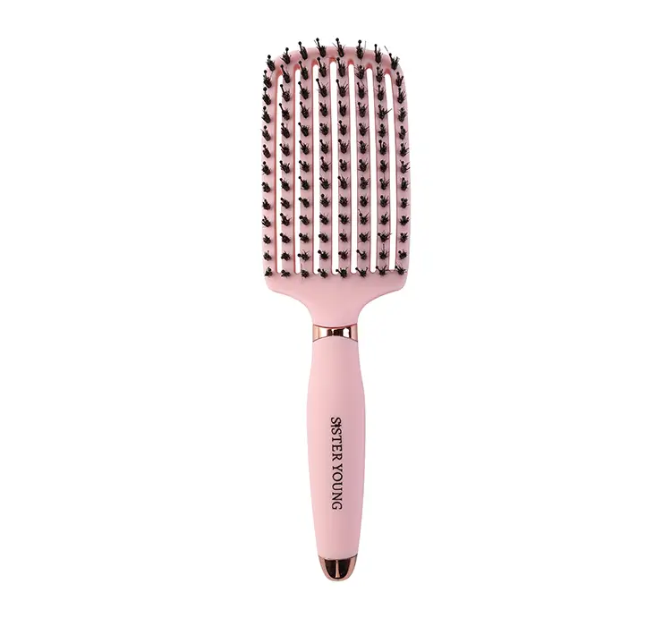 SISTER-YOUNG-OVIA-pink1 Sister Young Ovia Natural Hair Βούρτσα Μαλλιών Pink - Image 1