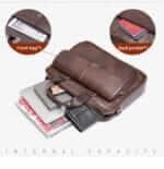 Cardinal 315 Δερμάτινος Χαρτοφύλακας Σε Χρώμα Καφέ - Image 3