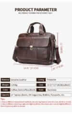 Cardinal 315 Δερμάτινος Χαρτοφύλακας Σε Χρώμα Καφέ - Image 5