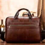 Cardinal 8523 Δερμάτινος Χαρτοφύλακας Σε Χρώμα Καφέ - Image 2