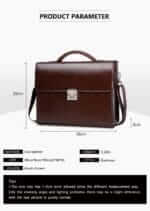 Cardinal 324 Δερμάτινος Χαρτοφύλακας Σε Χρώμα Coffee - Image 4