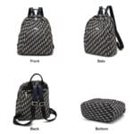 Foxer 9158088F Υφασμάτινη Γυναικεία Τσάντα Πλάτης Σε Μαύρο - Image 7