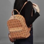 Foxer 9158129F PVC Γυναικεία Τσάντα Πλάτης Σε Καφέ - Image 3