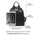 Foxer SF900116YF Δερμάτινη Γυναικεία Τσάντα Πλάτης Σε Μαύρο - Image 4