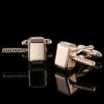 Ανδρικά Μανικετόκουμπα Original Men's Fashion Από Ατσάλι Σε Rose Gold Σφυριά του Thor - Image 2