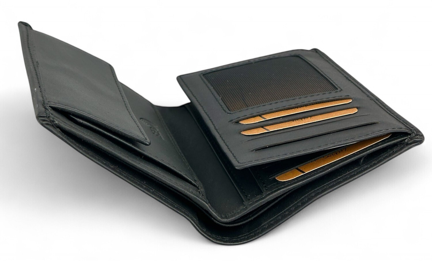 Lavor 1-6057 Δερμάτινο Ανδρικό Πορτοφόλι Καρτών RFID Μαύρο - Image 3