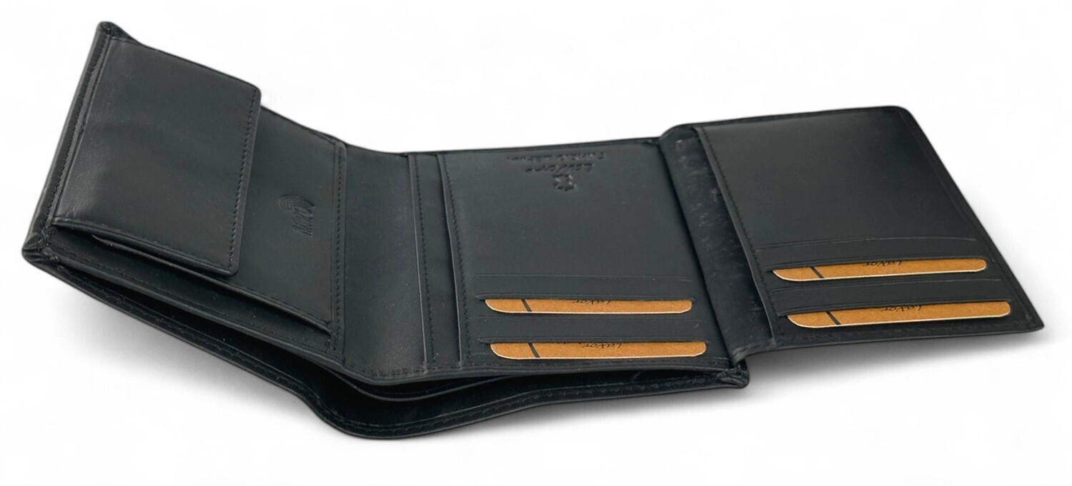 Lavor 1-6057 Δερμάτινο Ανδρικό Πορτοφόλι Καρτών RFID Μαύρο - Image 4