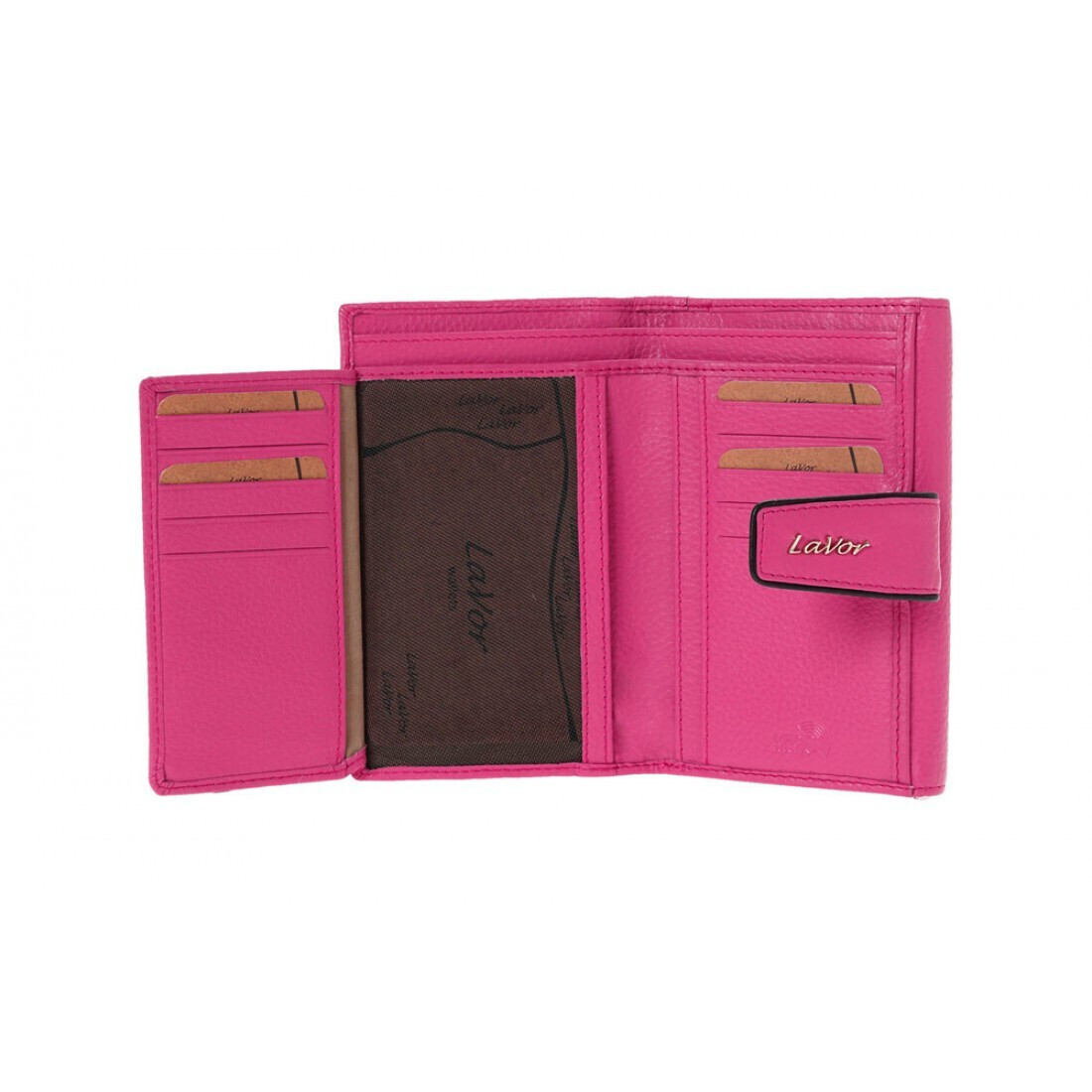 Lavor 1-6038 Δερμάτινο Γυναικείο Πορτοφόλι Με RFID Ροδί - Image 2