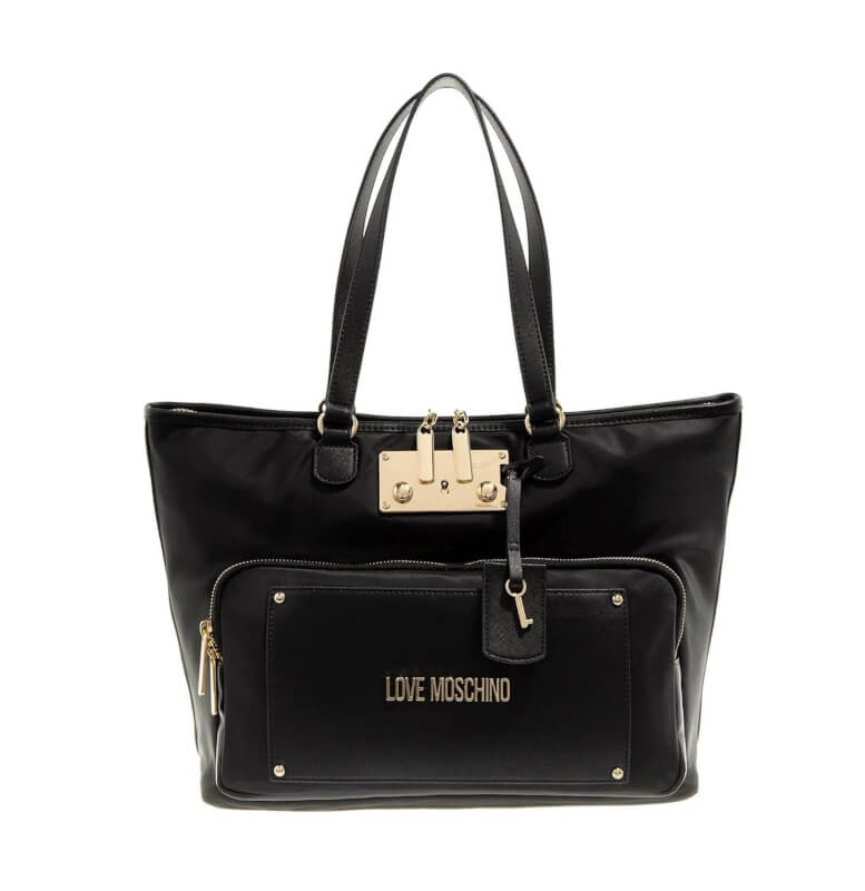 love moschino final1 Love Moschino JC4154PP1HLG100A Γυναικεία Τσάντα Χειρός / Ώμου Σε Μαύρο - Image 1