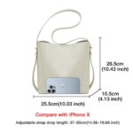 Foxer 9136015F Γυναικεία Τσάντα Shopper / Ώμου Σε Άσπρο - Image 2