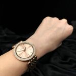 Michael Kors Stainless Steel Bracelet Darci Ρολόι Με Ροζ Χρυσό Μεταλλικό Μπρασελέ MK3192 - Image 6