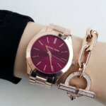 Michael Kors Slim Runway Ρολόι Με Ροζ Χρυσό Μεταλλικό Μπρασελέ MK3436 - Image 4