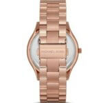 Michael Kors Slim Runway Ρολόι Με Ροζ Χρυσό Μεταλλικό Μπρασελέ MK3436 - Image 2