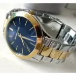 Michael Kors Slim Runway Ρολόι Με Ασημί / Χρυσό Μεταλλικό Μπρασελέ MK3479 - Image 4
