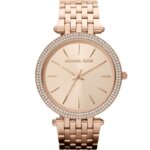 Michael Kors Stainless Steel Bracelet Darci Ρολόι Με Ροζ Χρυσό Μεταλλικό Μπρασελέ MK3192