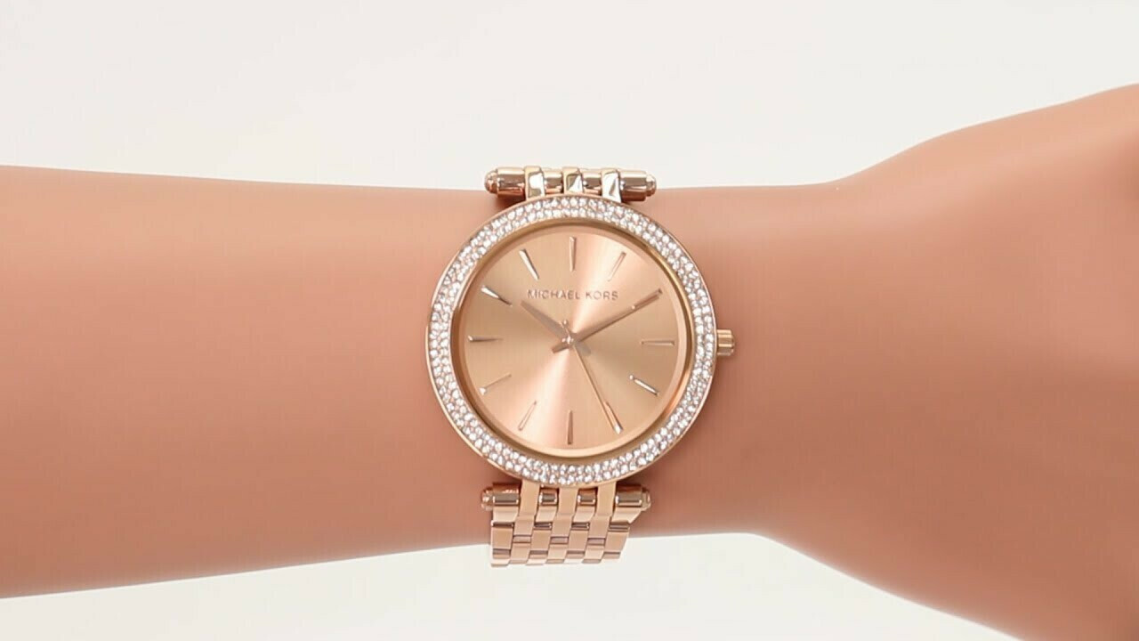 Michael Kors Stainless Steel Bracelet Darci Ρολόι Με Ροζ Χρυσό Μεταλλικό Μπρασελέ MK3192 - Image 5