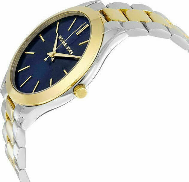 Michael Kors Slim Runway Ρολόι Με Ασημί / Χρυσό Μεταλλικό Μπρασελέ MK3479 - Image 2