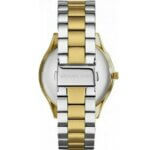 Michael Kors Slim Runway Ρολόι Με Ασημί / Χρυσό Μεταλλικό Μπρασελέ MK3479 - Image 5