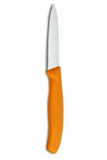 Victorinox Swiss Classic Μαχαίρι Κουζίνας Οδοντωτό, Μυτερό Από Ανοξείδωτο Ατσάλι Σε Πορτοκαλί 8cm (6.7636.L119) - Image 2