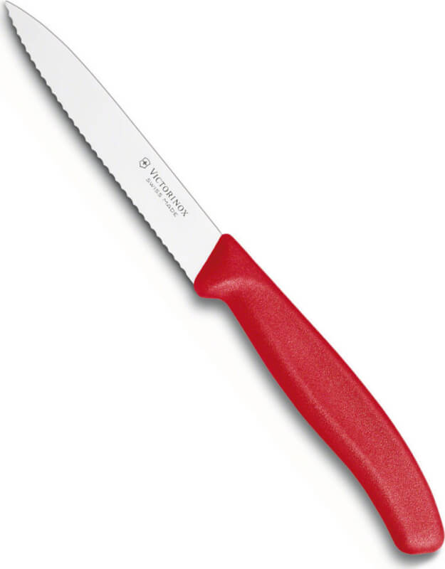 Victorinox Swiss Classic Μαχαίρι Κουζίνας (Μυτερό, Οδοντωτό) Από Ανοξείδωτο Ατσάλι Σε Κόκκινο 10cm (6.7731) - Image 2