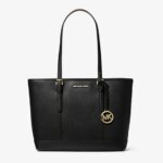 Michael Kors 35F0GTVT9L Optic Black Δερμάτινη Γυναικεία Τσάντα Ώμου Σε Μαύρο
