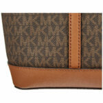Michael Kors 35S0GTVT1BRWN Δερμάτινη Γυναικεία Τσάντα Ώμου Σε Καφέ - Image 6