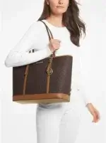 Michael Kors 35S0GTVT1BRWN Δερμάτινη Γυναικεία Τσάντα Ώμου Σε Καφέ - Image 5