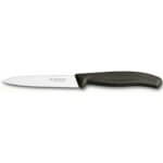 Victorinox Swiss Classic Μαχαίρι Κουζίνας Οδοντωτό, Μυτερό Από Ανοξείδωτο Ατσάλι Σε Μαύρο 10cm (6.7733)