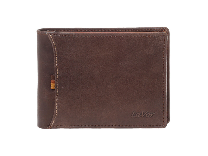 6173_BROWN_1 copy Lavor 1-6173 Δερμάτινο Ανδρικό Πορτοφόλι Με RFID Καφέ - Image 1