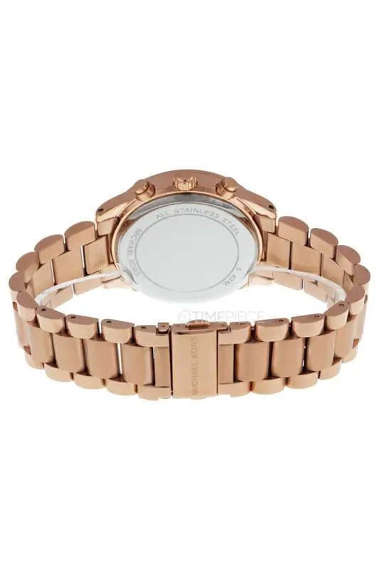 Michael Kors Brinkley Ρολόι Χρονογράφος Με Ροζ Χρυσό Μεταλλικό Μπρασελέ MK6204 - Image 3