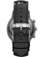 Emporio Armani Ρολόι Χρονογράφος με Δερμάτινο Λουράκι σε Μαύρο Renato AR2447 - Image 6