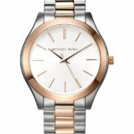 Michael Kors Slim Runway Ρολόι με Ροζ Χρυσό Μεταλλικό Μπρασελέ MK3204