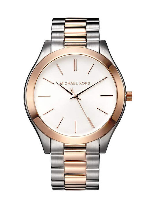 Michael Kors Slim Runway Ρολόι με Ροζ Χρυσό Μεταλλικό Μπρασελέ MK3204 - Image 1