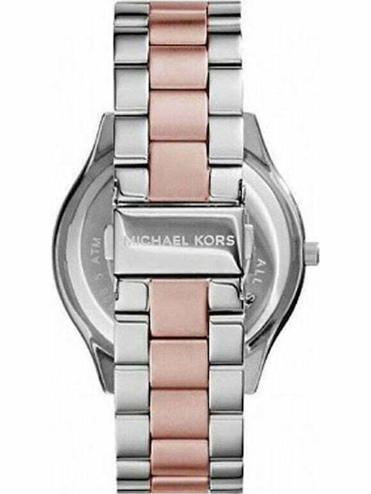 Michael Kors Slim Runway Ρολόι με Ροζ Χρυσό Μεταλλικό Μπρασελέ MK3204 - Image 2