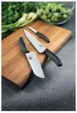 Victorinox Swiss Classic Μαχαίρι Κουζίνας Μυτερό Από Ανοξείδωτο Ατσάλι Σε Μαύρο 8cm (6.7603) - Image 2