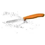 Victorinox Swiss Classic Μαχαίρι Κουζίνας Οδοντωτό, Στρογγυλό Από Ανοξείδωτο Ατσάλι Σε Πορτοκαλί 11cm (6.7836.L119) - Image 4