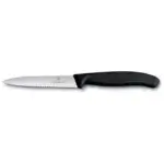 Victorinox Swiss Classic Μαχαίρι Κουζίνας Μυτερό Οδοντωτό Από Ανοξείδωτο Ατσάλι Σε Μαύρο 10cm Set 6 ΤΕΜ (6.7733.6) - Image 2